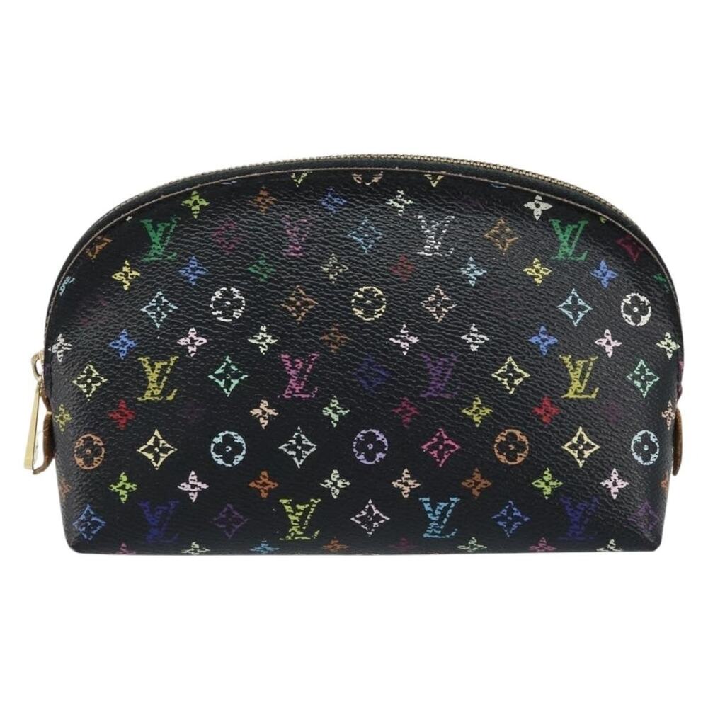 Louis Vuitton Monogram Multicolor Pochette Cosmetic Pouch Black